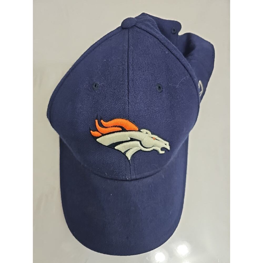 NFL Denver Broncos Reebok Ball Cap Hat Football Blue Embroidered Horse Sz 7 5/8